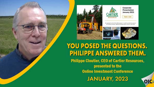 Questions, Questions, Questions! – Philippe Cloutier provided answers to the Online Investment Conference