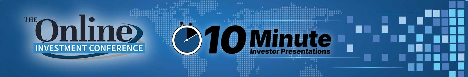 Online Investment Conference Logo. Tagline: 